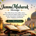 beautiful-jumma-mubarak-message-with-islamic-mosque-background-quran-prayer-beads-friday-blessings-and-heartfelt-Islamic-wishes